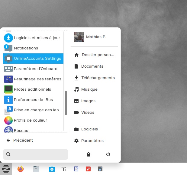 start menu